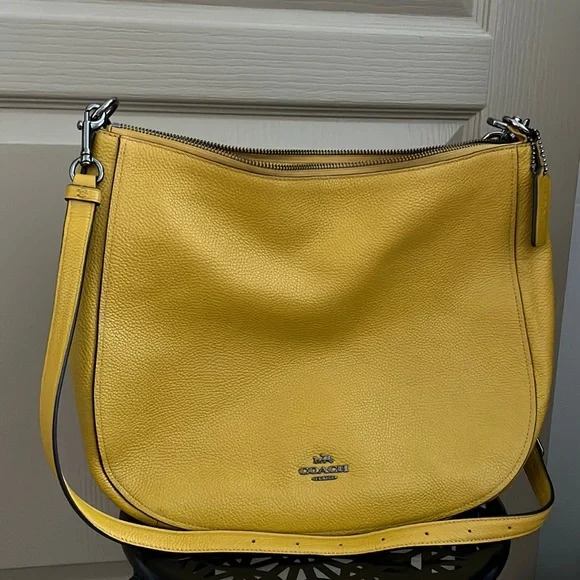 Coach | Bags | Coach Mustard Yellow Shoulder Or Crossbody